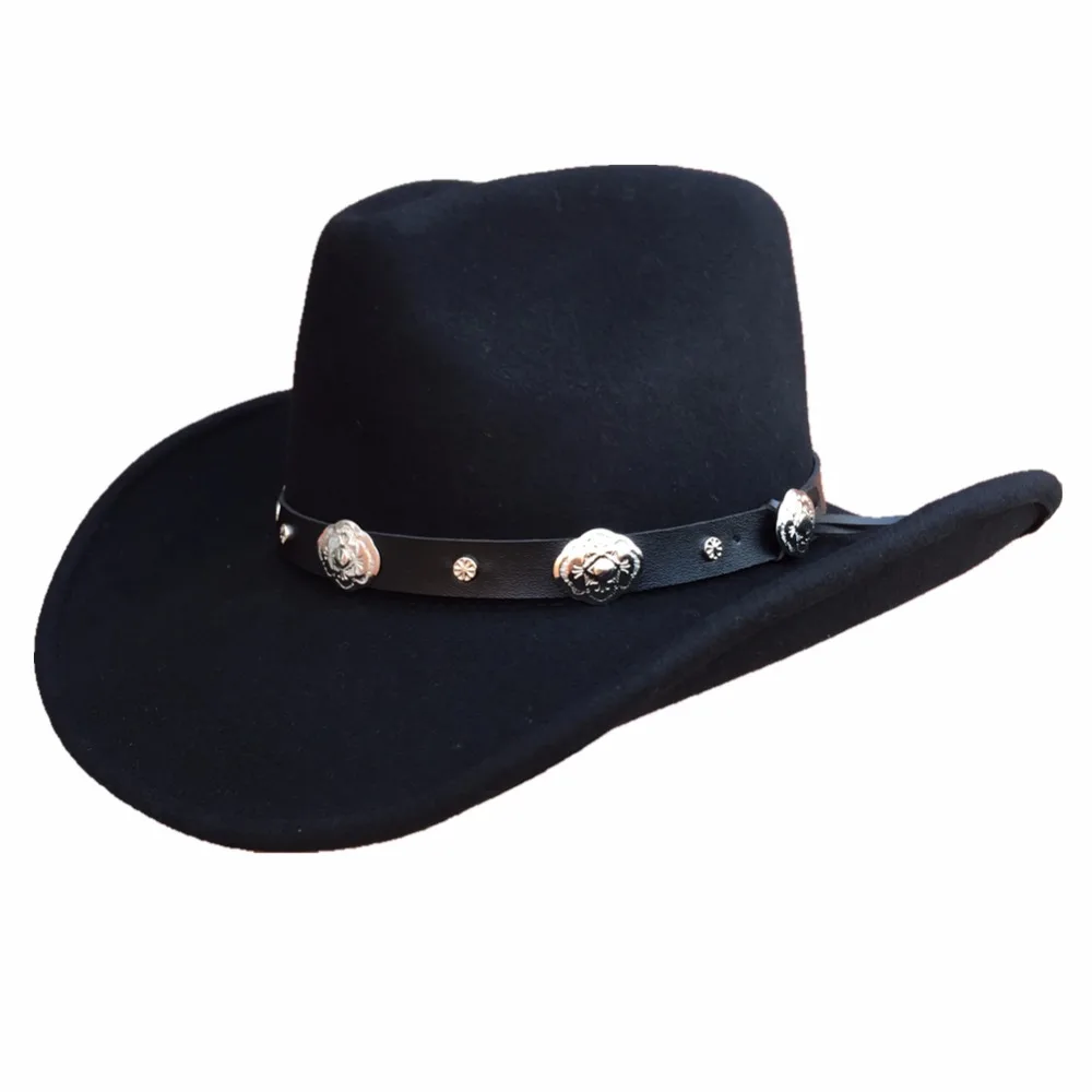 Классическая ковбойская шляпа унисекс с короной|wool cowboy hat|cowboy hatcowboy hat black |