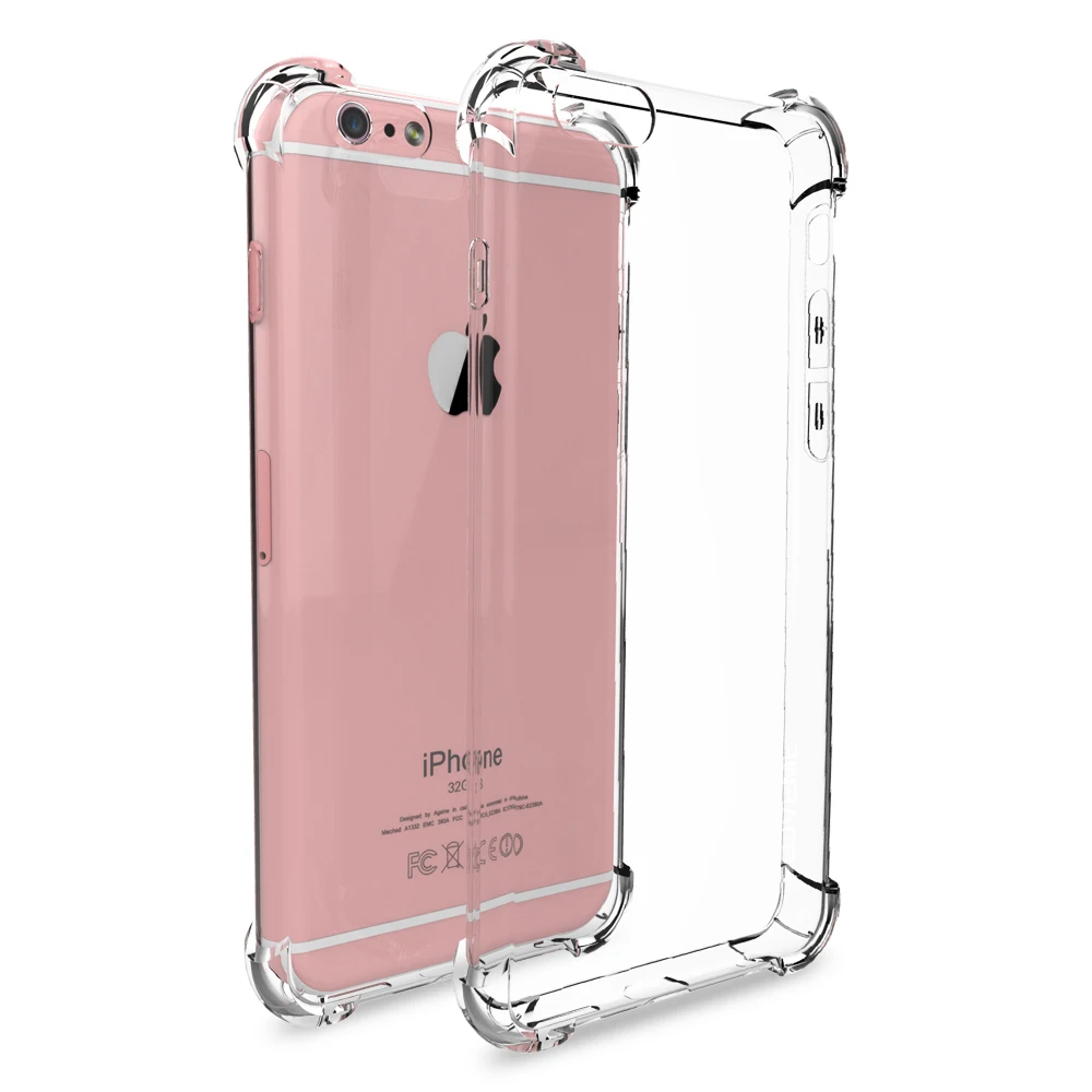 Floveme чехол для iPhone 6 S iPhone6 6 S iPhone 7 чехол плюс Crystal Clear Мягкие TPU Тонкий прозрачный чехол телефона Капа для iPhone 7 чехол на айфон 6 6s Plus чехол на айфон 7 7 Plus чехлы на телефон чехол на айфон