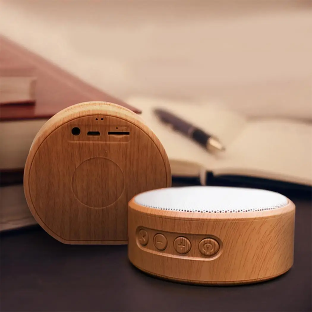 Текстура древесины Беспроводной Bluetooth Динамик портативный минирепродуктор