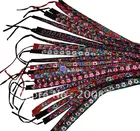 C46 Китайский традиционный этнический Вышитый цветочный пояс, этнический вышитый Кружевной декор для одежды Miao, 10 шт.партия