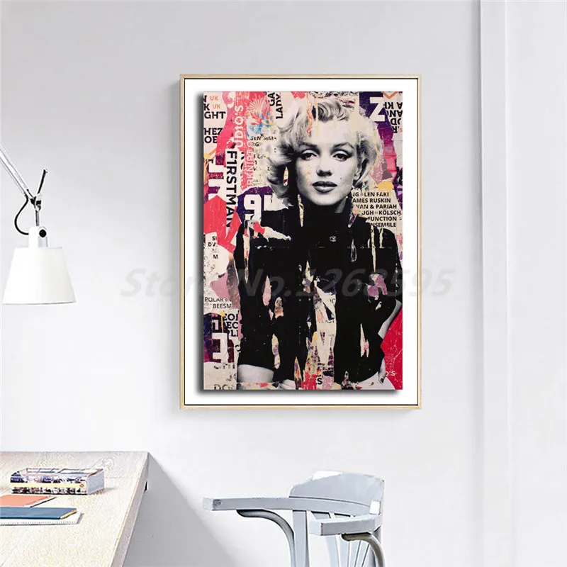 Marilyns Monroes HD настенные художественные холст постер и печать Картина декоративная