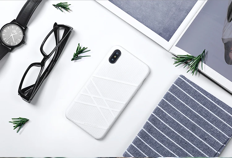 Nillkin жидкий силиконовый PC мягкий гибкий чехол Чехол для Iphone X чехол с микро-волоконной внутренней крышкой для iPhone X оболочка хорошее касание