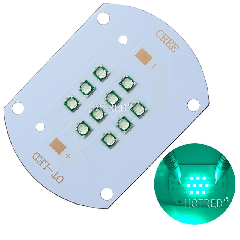 Светодиодный s высокой мощности 10 Вт 20 30 50 60 Epi светодиодный чип Cyan 495nm Ice Blue 490nm DIY COB