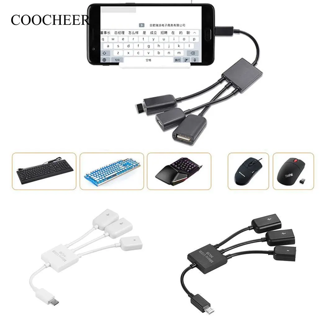 Micro USB OTG хаб для и 3 Tablet Новый в данных смартфон 1 кабель|Кабели передачи данных| |