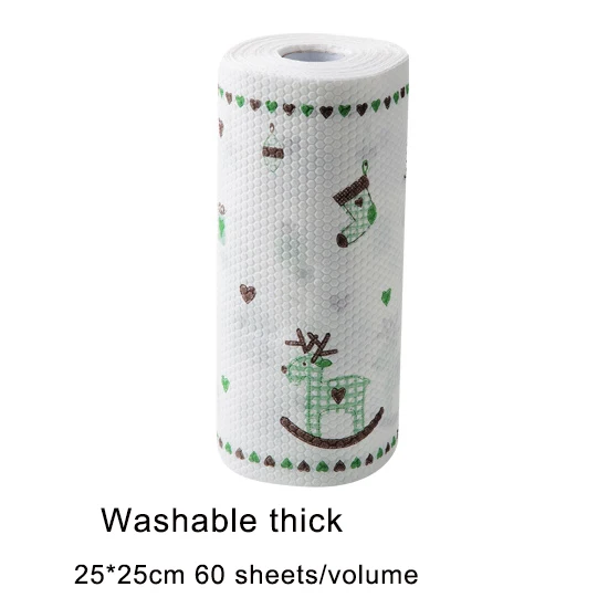 Festive deer thick Кухня многофункциональная Первичная древесная целлюлоза чистая бумага полотенце ткань кухонные инструменты Аксессуары Гаджеты бумага мягкая и поглощает масло Новинка - Цвет: Festive deer thick