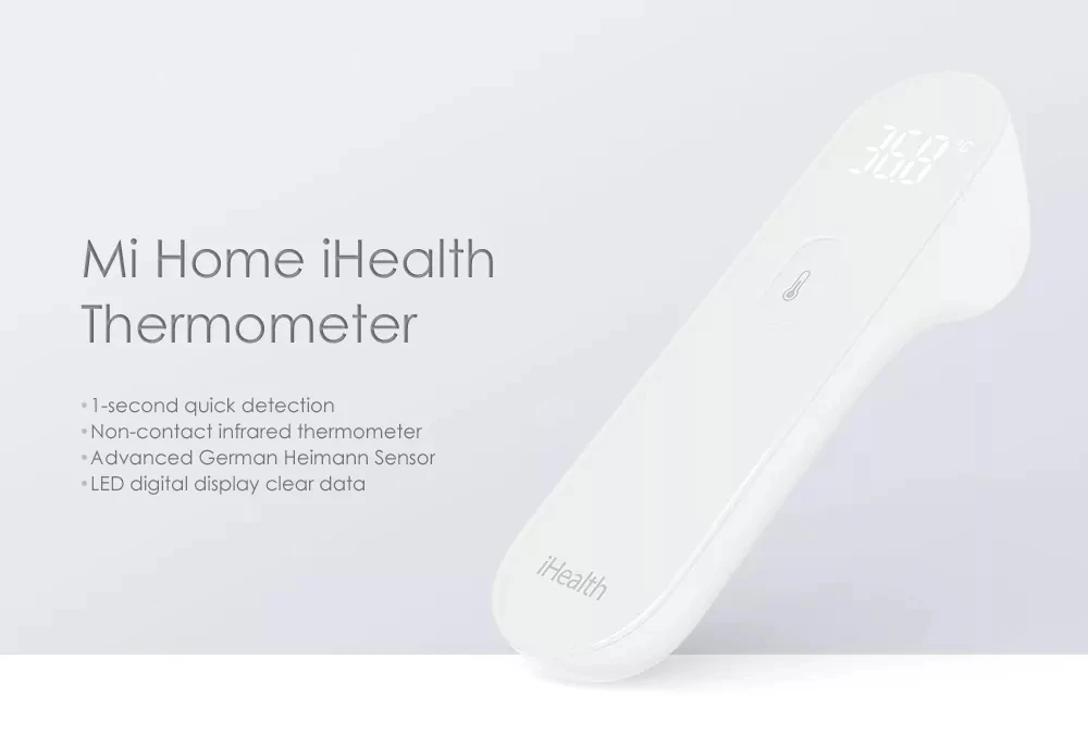 Xiaomi Mijia iHealth термометр светодиодный Бесконтактный цифровой инфракрасный Лоб термометр для тела для детей и взрослых