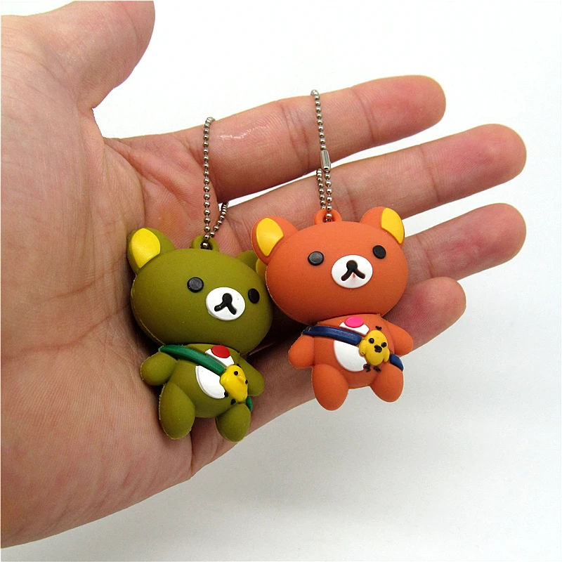 С рисунком из мультфильма с медвежонком-рилаккумой флэш-накопитель usb памяти