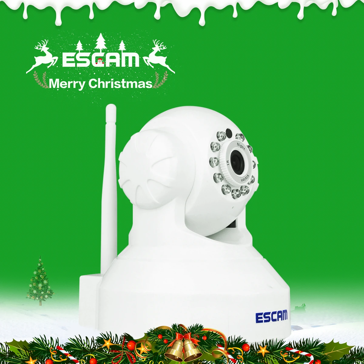 Escam QF001 Мини Wi Fi ip камера HD 720 P камеры безопасности системы видеонаблюдения P2P ИК
