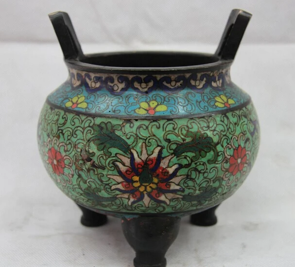 Песня voge gem S1342 китайский Бронза Медь Cloisonne С цветочным узором Два вида Ear 3