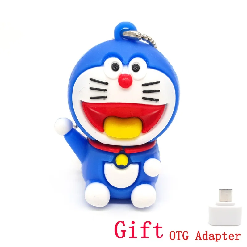 Карта памяти USB флеш-накопители с мультипликационным принтом Doraemon Cat 4 ГБ 8 16 32 64 2 0