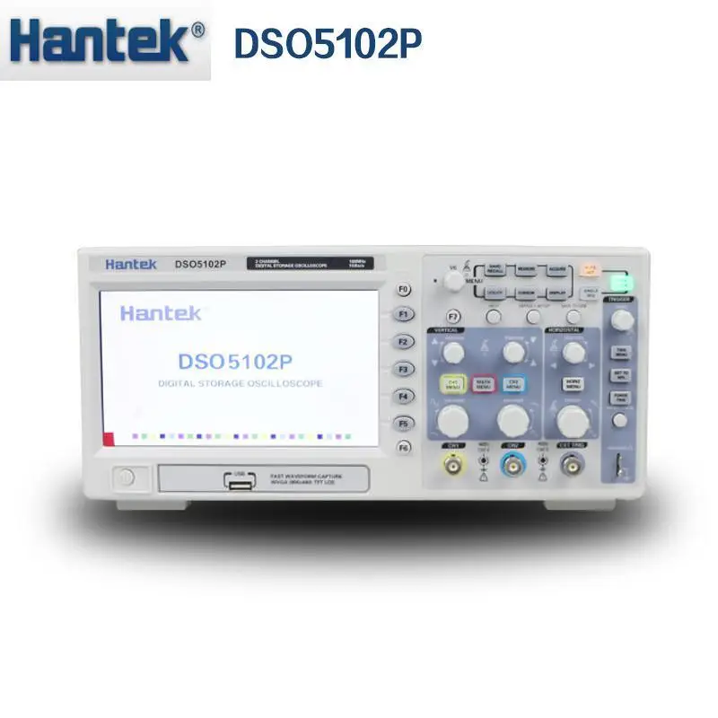 Hantek DSO5102P Цифровой осциллограф с ЖК дисплеем USB 1 Гвыб./с 100 МГц 17 8 см TFT Портативный