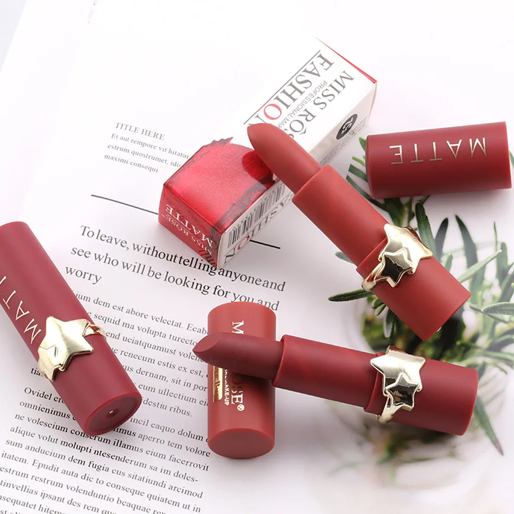MISS ROSE 12 цветов матовая губная помада водонепроницаемая Макияж для губ maquillajes para