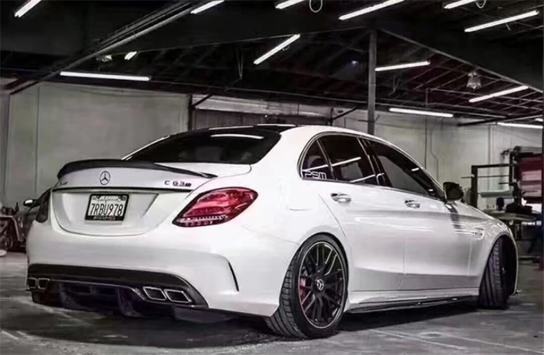 Спойлер из углеродного волокна для Mercedes Benz C Class W205 C63 C180 C200 C250 C300 C320 C400 2015 2016 2017 2018