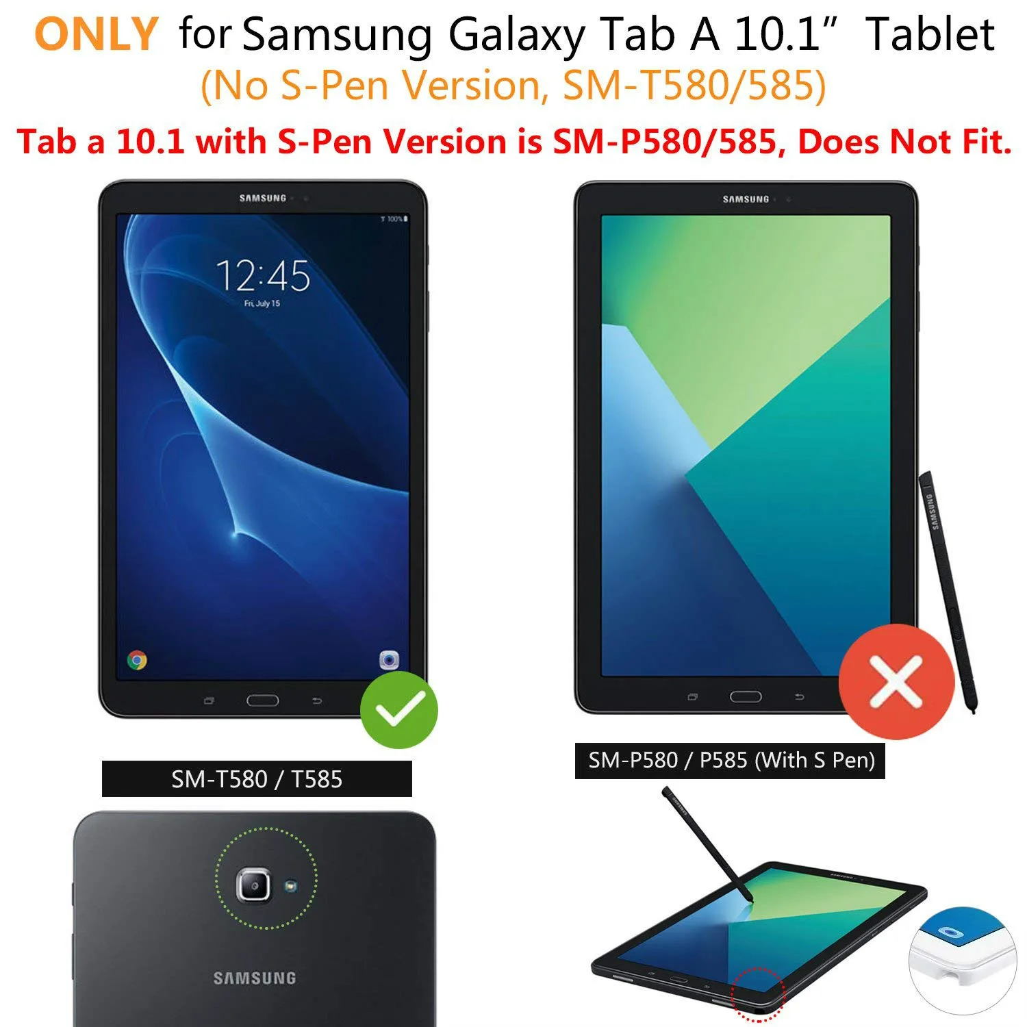 Чехол для Samsung Galaxy Tab A 10 1 2016 A6 T580 T585 чехол 360 Полностью Защитный Мягкий из ТПУ