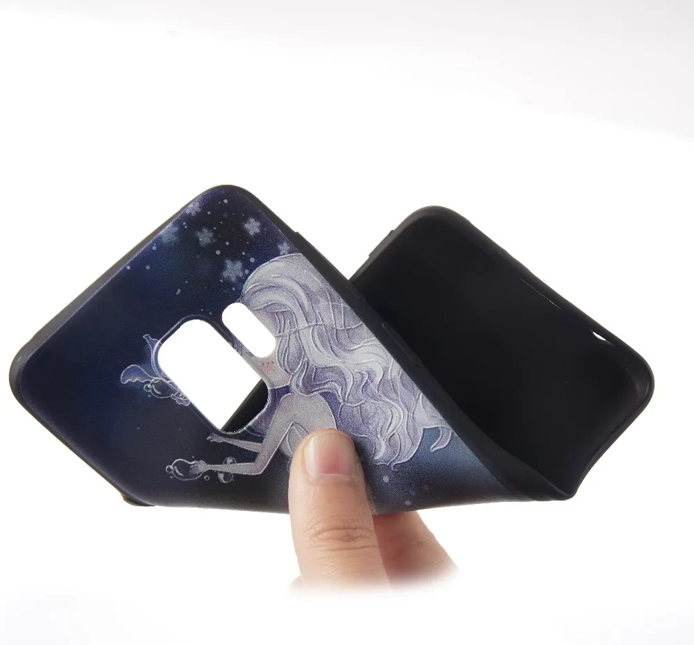 Задняя крышка для samsung S9 Plus 3D защитный телефон Корпус Мягкий силиконовый чехол