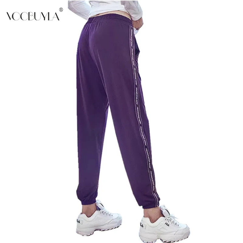 Женские спортивные брюки Voobuyla свободные штаны для йоги фитнеса бега