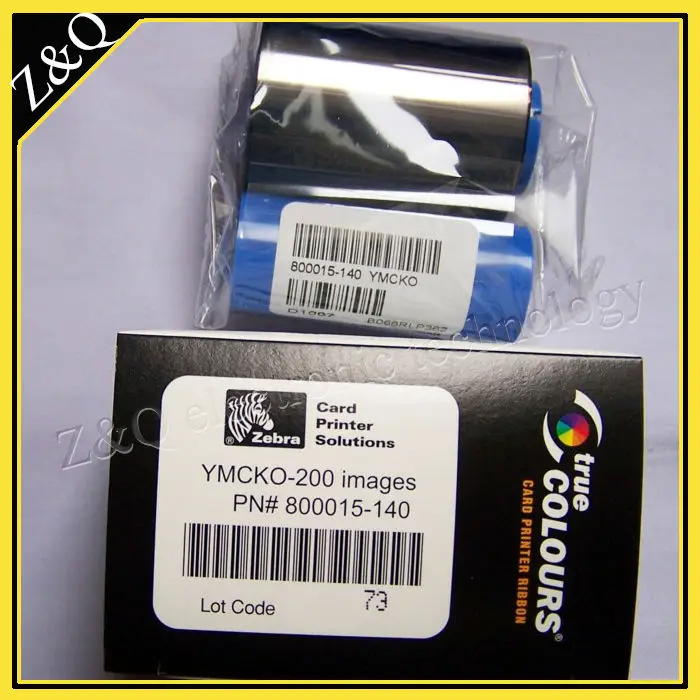 Оригинальная цветная лента Zebra 800015-140 YMCKO для принтеров P300C P310C-YMCKO-200 | Компьютеры и