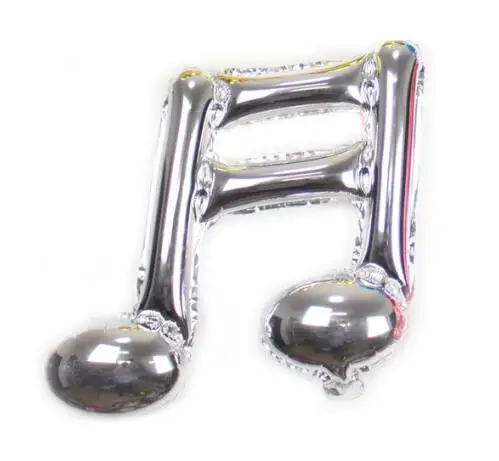 1pc 1 шт Babyshower День Рождения украшения шары День рождения декорации и взрослые красочные ноты алюминиевая фольга шары - Цвет: 1pc