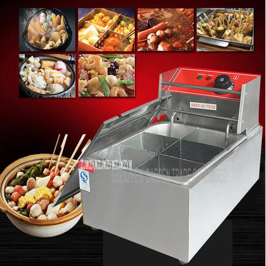 1PC FY-15 Electric multi-functional commercial Single cylinder kanto cooking machine Snack equipment cooking pot