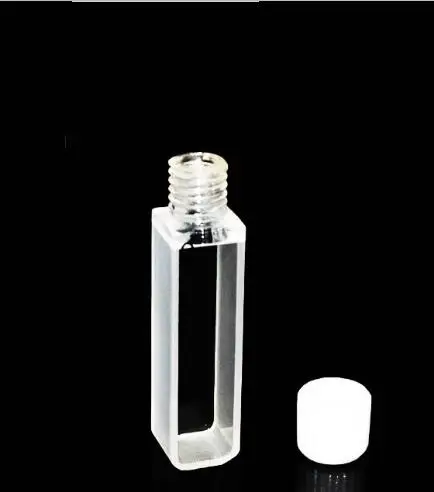 Две стороны, прозрачный кварцевый элемент, cuvette с винтовой крышкой
