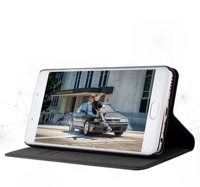 Кожаный чехол для MEIZU M6 Note 5 дюймов книжка стиль флип полная Защита