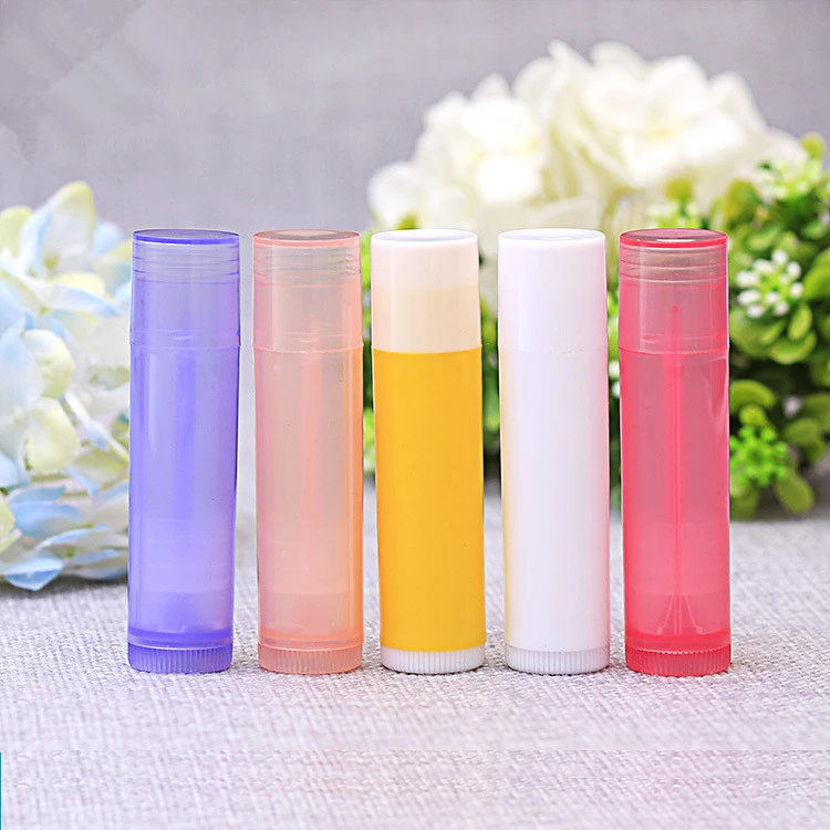 

300x5ml 5g DIY Empty Colorful transparent lip balm lipstick tube bottle Mouth Lip Balm Stick Sample Cosmetic Container Packaging