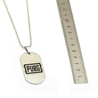 new game playerunknowns battlegrounds pubg bead necklace metal pedant dog tag choker collar men gift jewelry accessory chaveiro