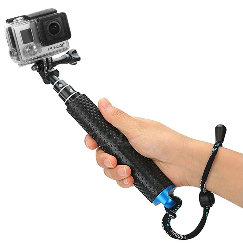 COOLJIER Водонепроницаемая Выдвижная палка для селфи, монопод для xiaomi yi 4k II 2/SJ4000 Gopro hero 5 6 универсальная ручная селфи палка