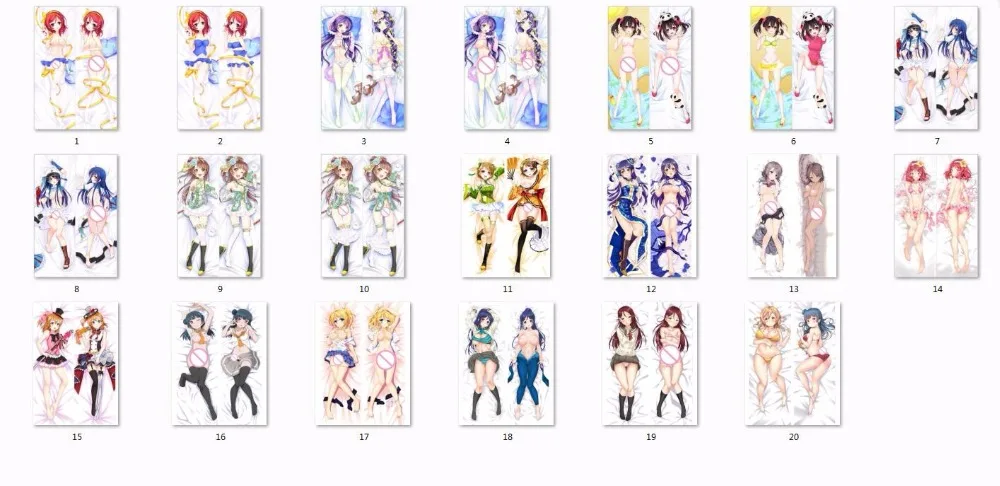Май 2017 года обновление Love Live! Персонажи Umi Sonoda & Maki Nishikino Nozomi Tojo Nico Yazawa наволочка для