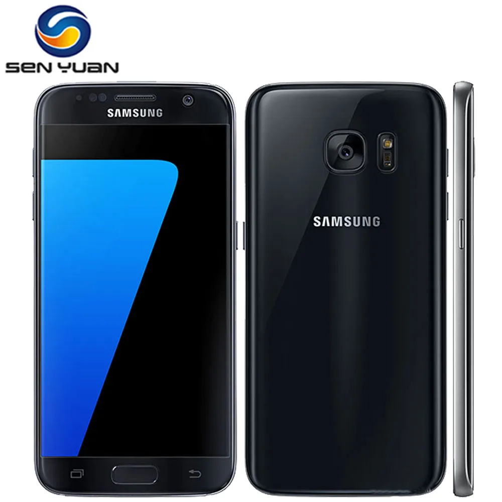 samsung Galaxy S7 LTE 4G мобильный телефон четырехъядерный 5,1 ''12.0MP wifi 4G ram 32G rom S7 сотовый телефон