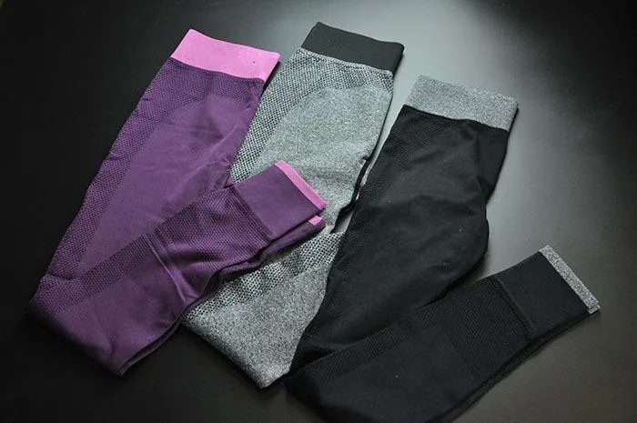 Модные эластичные леггинсы с высокой талией для фитнеса бега спорта йоги