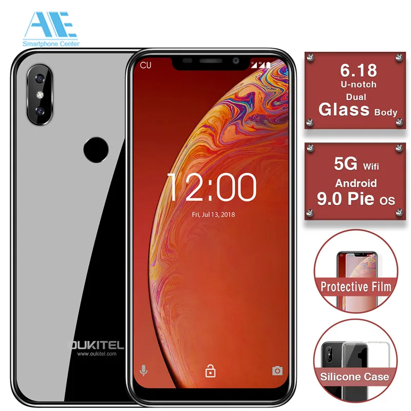 Мобильный телефон OUKITEL C13 Pro экран 6 18 дюйма 19:9 2 ГБ 16 Android 9 0 четырёхъядерный