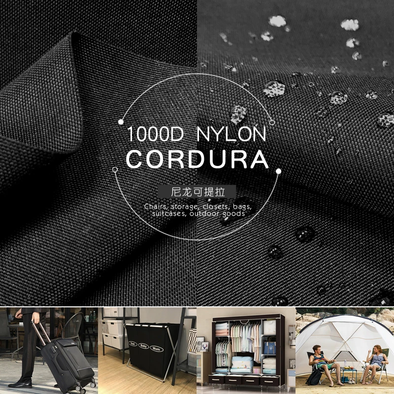Бесплатная доставка 1*1 5 м сверхтолстая Cordura 1000D черная нейлоновая ткань короткий