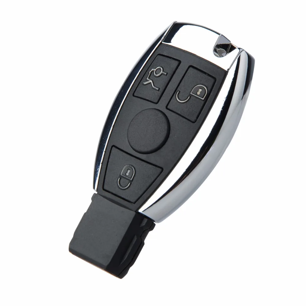 3 Botones remoto Llaves para coches Conchas reemplazo clave Mercedes Benz Ano 2000 + NEC y BGA control 433 MHz|Ключ от авто| |