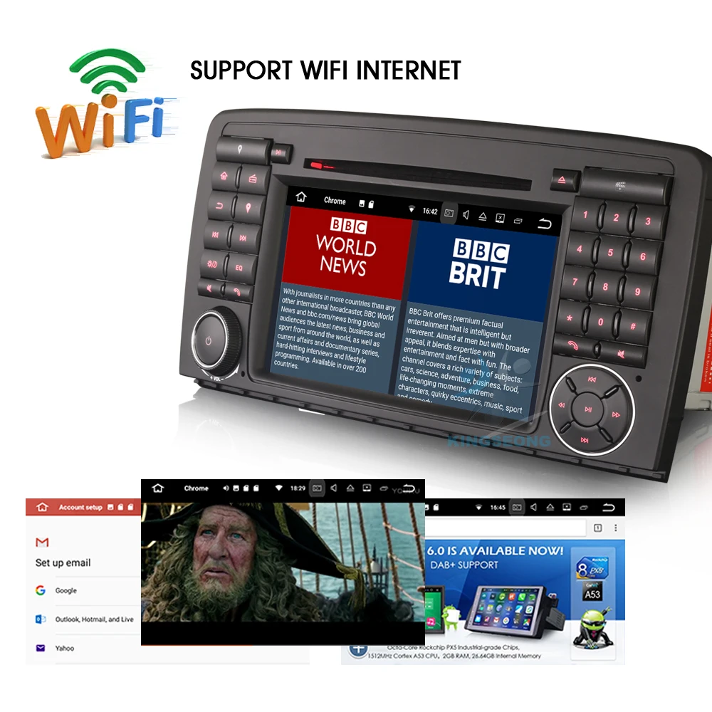 Android 7.1 автомобиль GPS навигации для Mercedes Benz R Class W251 R280 R300 r320 R350 R500 R63 AMG стерео dab + CD DVD