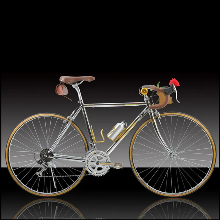 Дорожный Велосипед fixie bike 700C Винтажный велосипед с фиксированной передачей 14 скоростей Дорожный велосипед