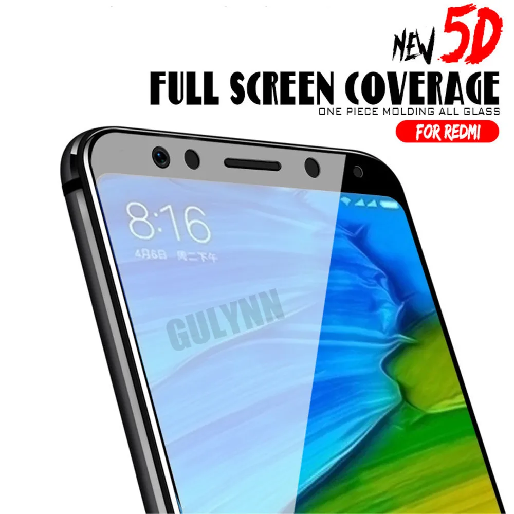 5D защитное изогнутое стекло для Xiaomi Redmi 4A 5 6 6A 5A Pro Plus защита экрана закаленное Note 4X