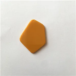 Новое поступление! 37x29mm100шт/лот Акриловые амулеты неправильной формы для сережек/сережек аксессуары/детали для серег DIY - Цвет: Mustard yellow