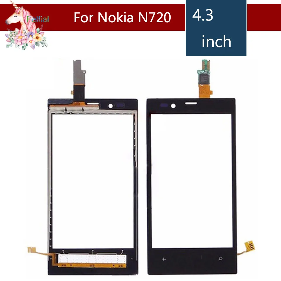 4 3 &quotдля Nokia Lumia 720 N720 сенсорный ЖК экран дигитайзер Датчик внешняя стеклянная