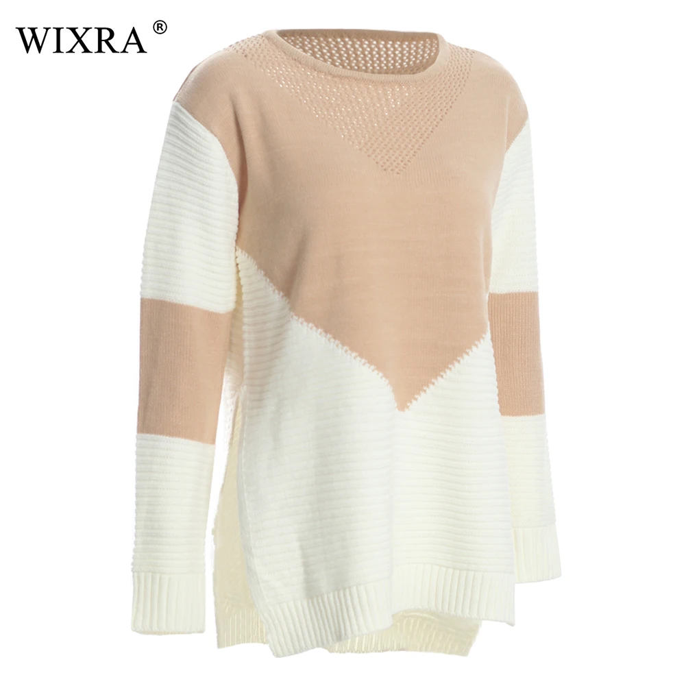 Wixra Pullovers Sweater O-Neck Casual Loose Pretty Sweaters Knitting Spring Autumn Winter For Women Women's Clothing | Женская