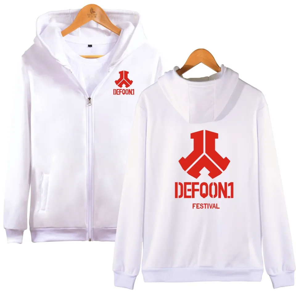 Красный черный бренд Felpa Defqon 1 осень зима толстовки на молнии Одежда Толстовка для