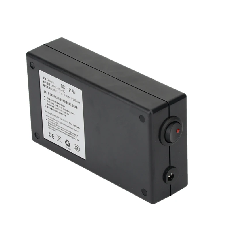 

High Quality Super Rechargeable Portable Lithium-ion Battery With Case DC 12V 12000mAh DC 1212A With Plug