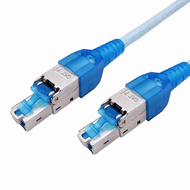 Cat7 RJ45 без инструмента экранированный разъем модуля штекер позолоченный конец