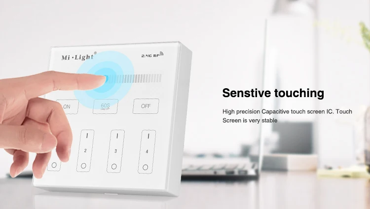 Mi Light B1 4 зоны яркости Диммер Сенсорная смарт-панель Пульт дистанционного