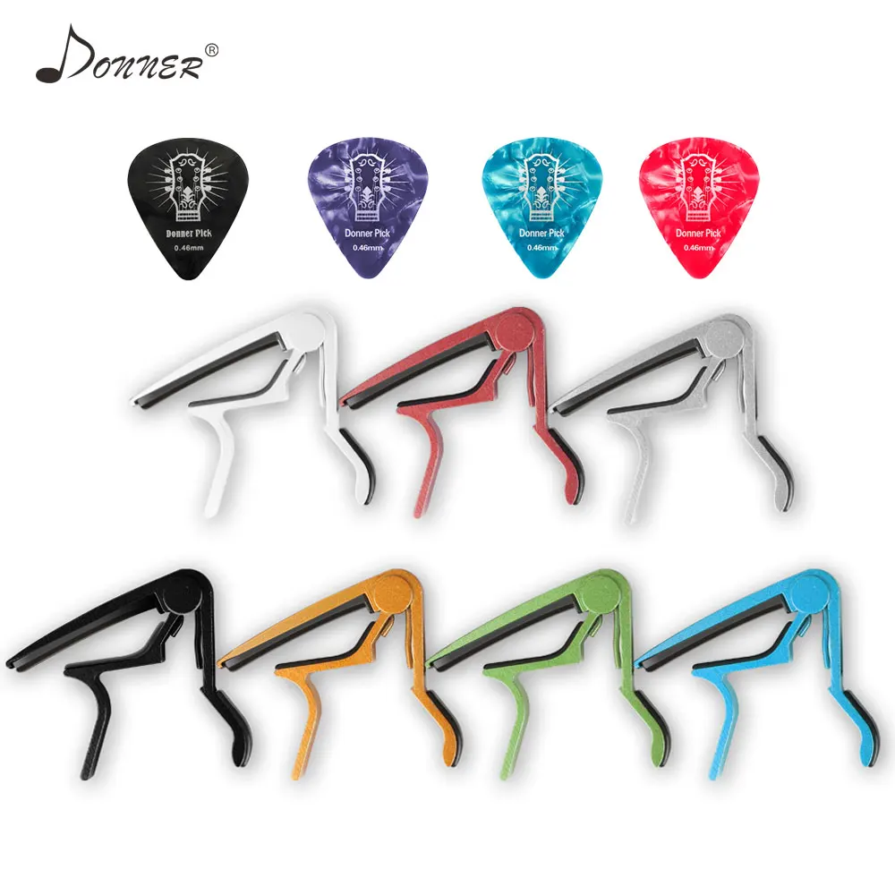 Donner Guitar Capo + 4 пускового триггера быстрое изменение зажим Capos электрическая