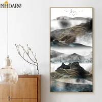 new chinese style scencry landscape posters and prints canvas art painting wall pictures for hallway living room home decor