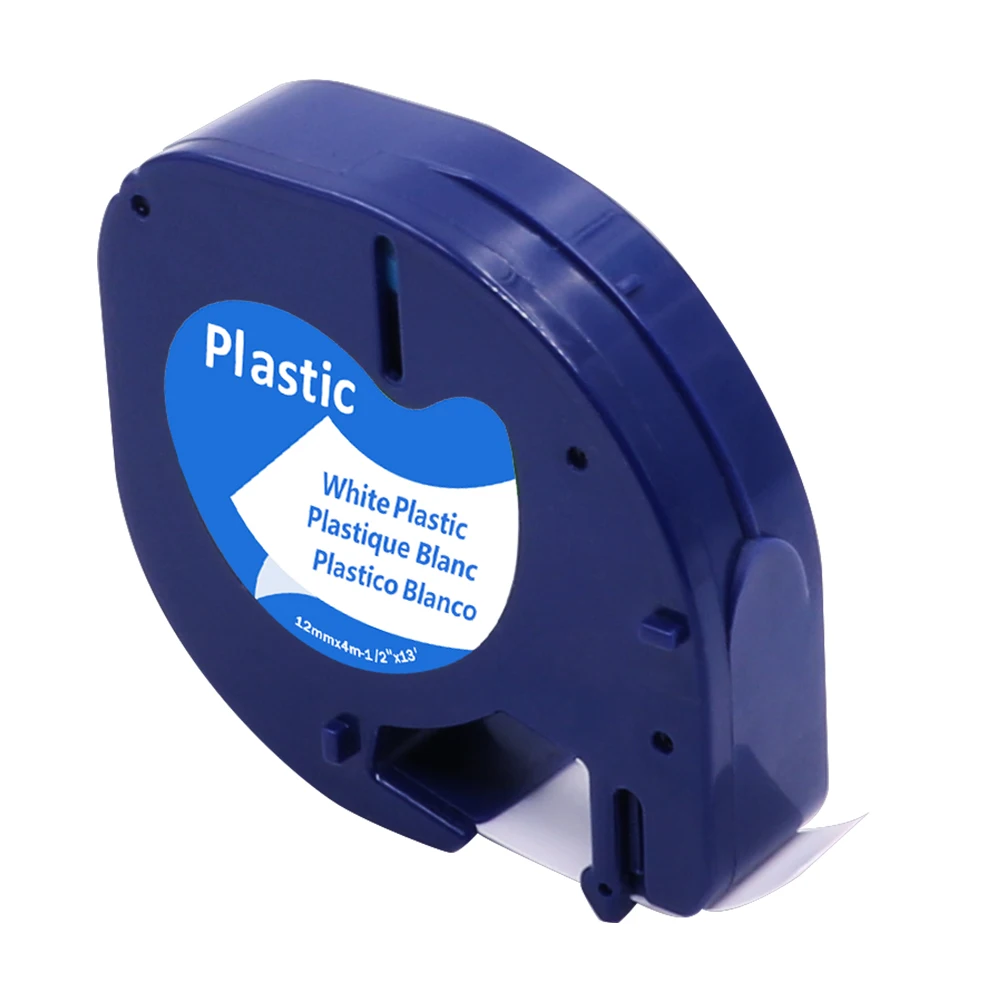 4 шт./лот лента Dymo letratag 91201/91331/91221 черный на белом (пластик) м * 12 мм работает