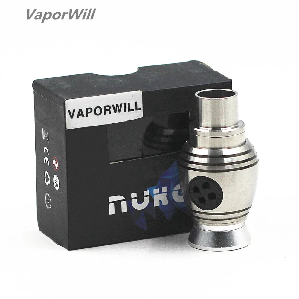 Nuke RDA Rebuildable Dripping Atomizer 22 мм DIY Tank Turbo mutation Speed RBA|Атомайзеры электронных сигарет| |