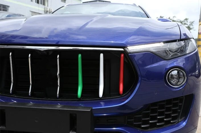 Для Maserati Levante 2016 2017 авто Стайлинг ABS передняя решетка декоративные полоски