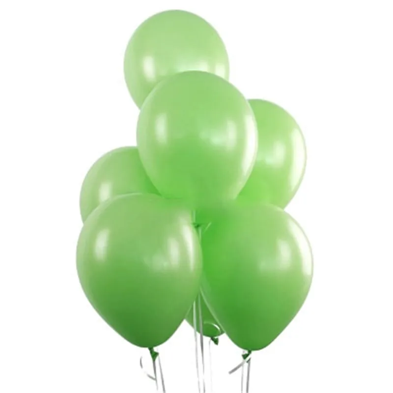 10inch Fruit Green Balloons Birthday Party Balloons Halloween Balloons Baby Shower Christma Wedding Decoration Party Balloons - Цвет: Fruit green